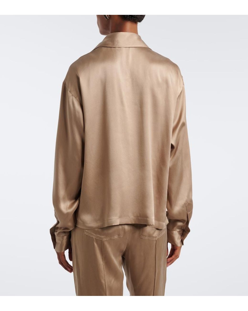 Tom Ford Natural Silk Satin Blouse