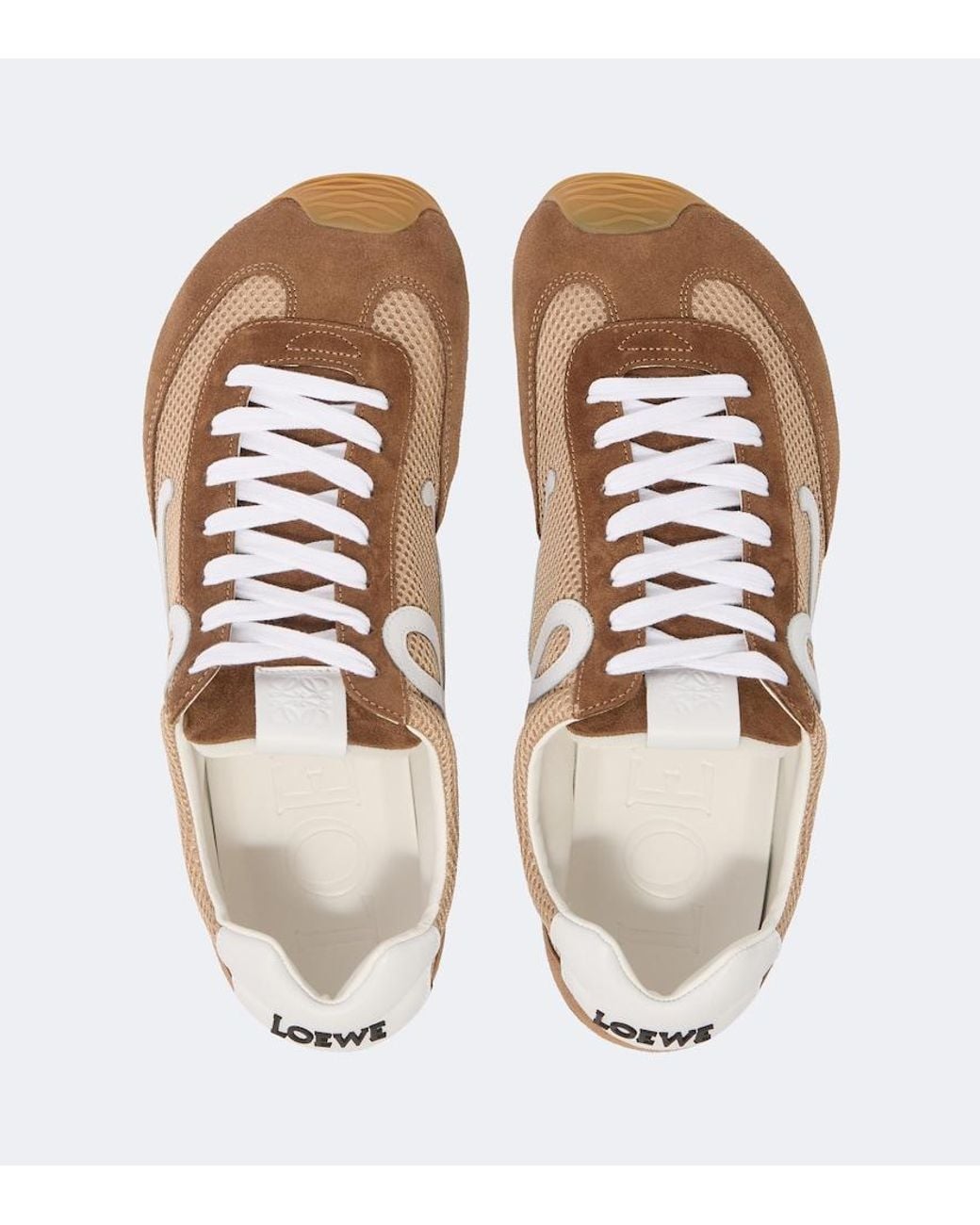 Loewe Natural Ballet Runner 2.0 Suede-Trimmed Sneakers for men