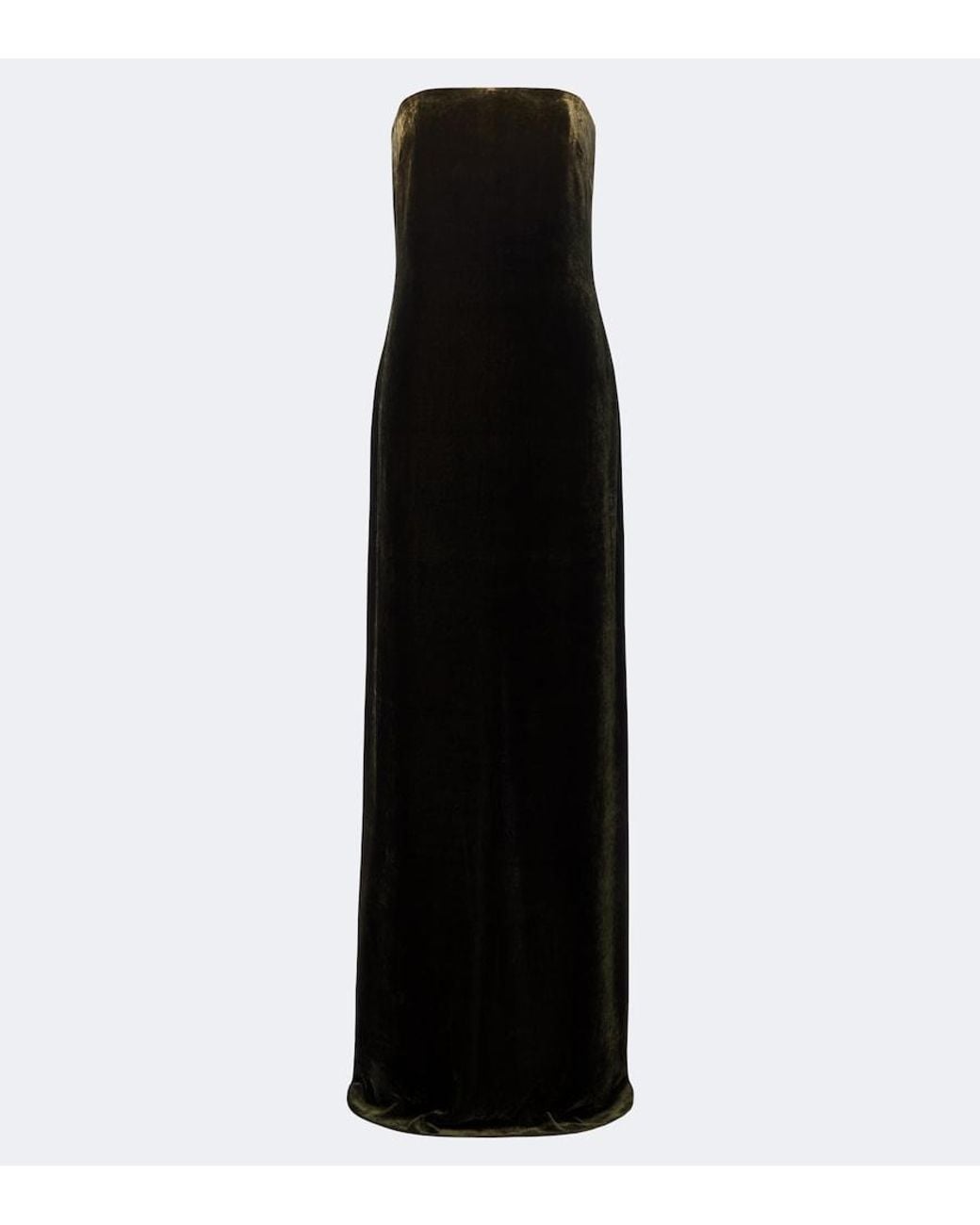 Ralph Lauren Black Velvet Bustier Gown