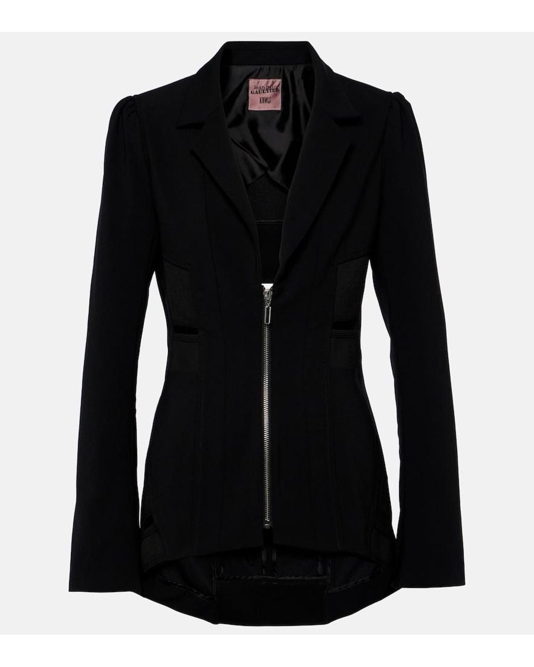 Jean Paul Gaultier Black Zipped Blazer