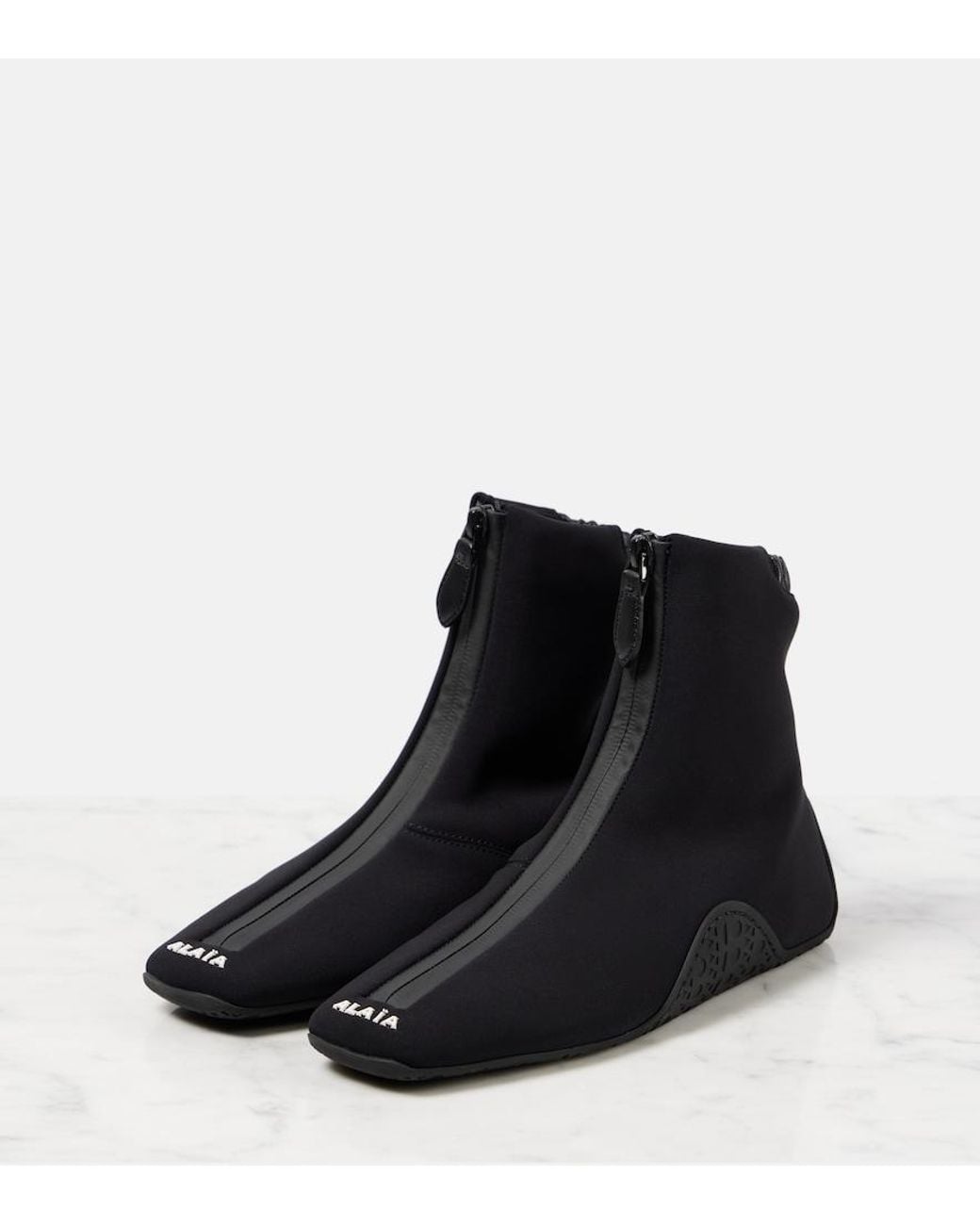 Alaïa Black Neoprene Sneakers