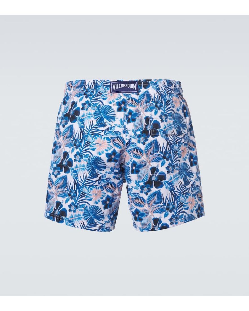 Vilebrequin Blue Moorise Floral Swim Trunks for men