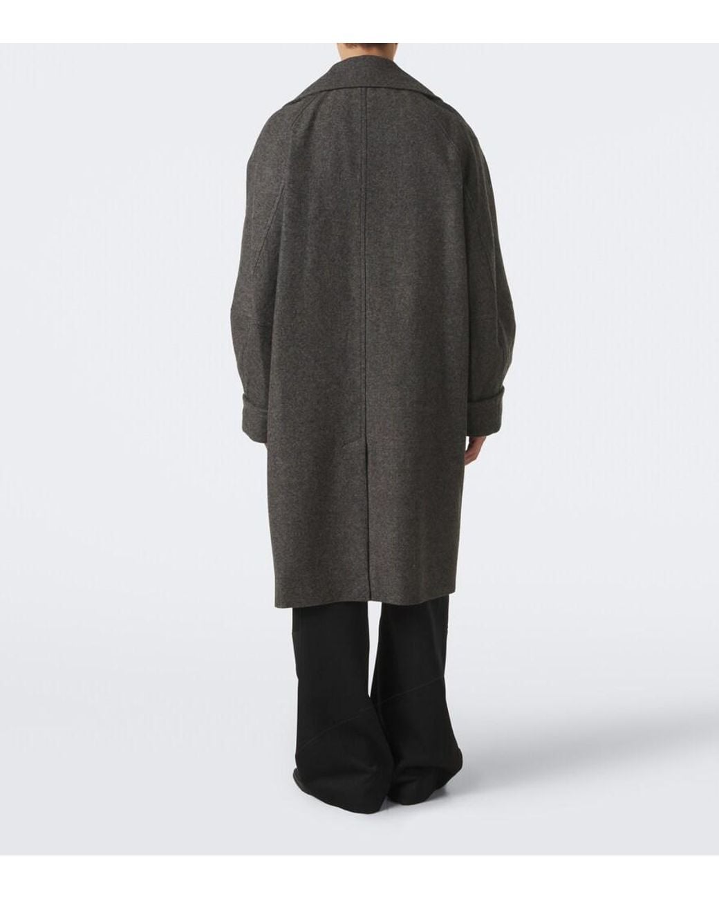 Simone Rocha Gray Embellished Oversized Wool-Blend Coat for men
