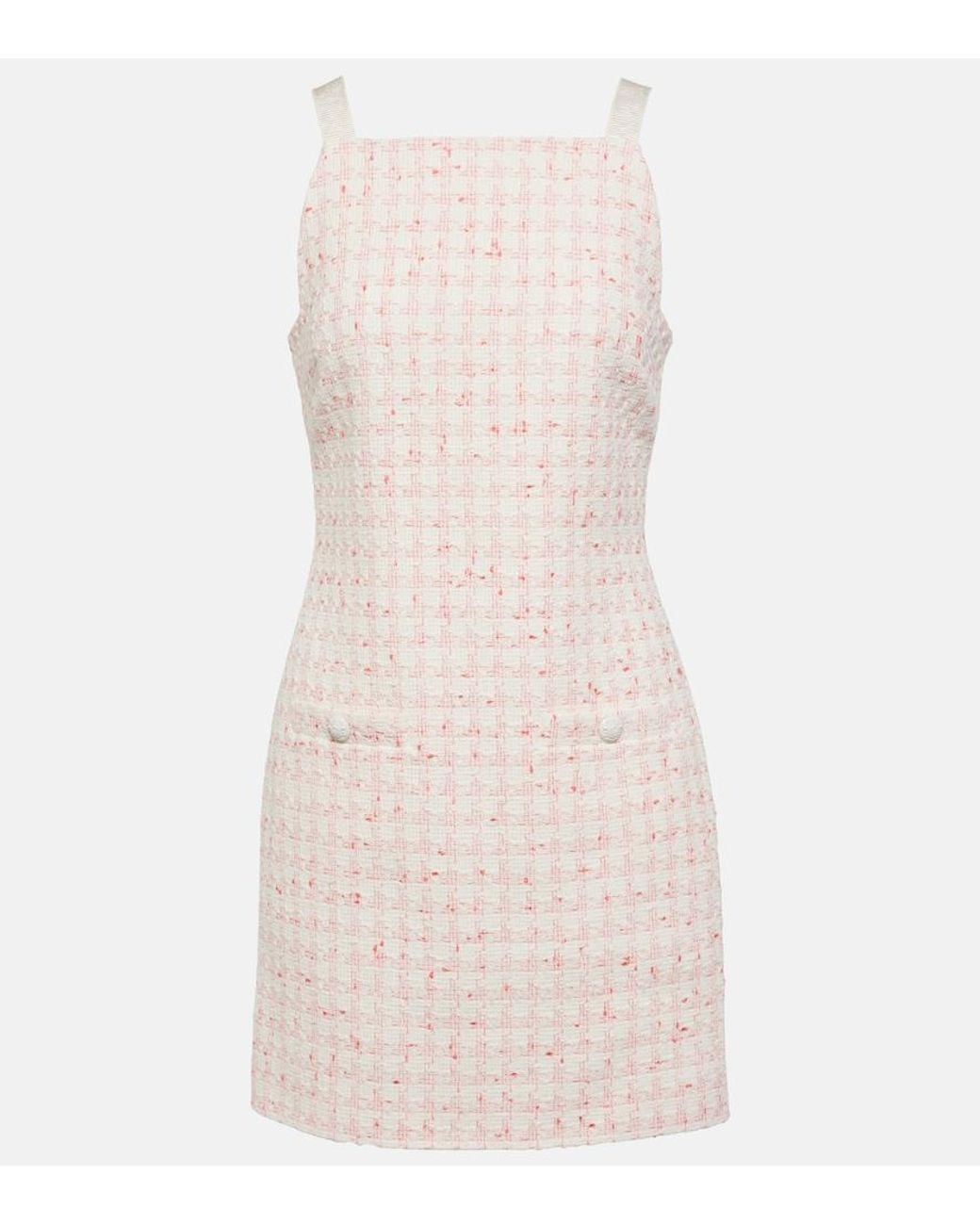 Veronica Beard Natural Xochi Tweed Minidress
