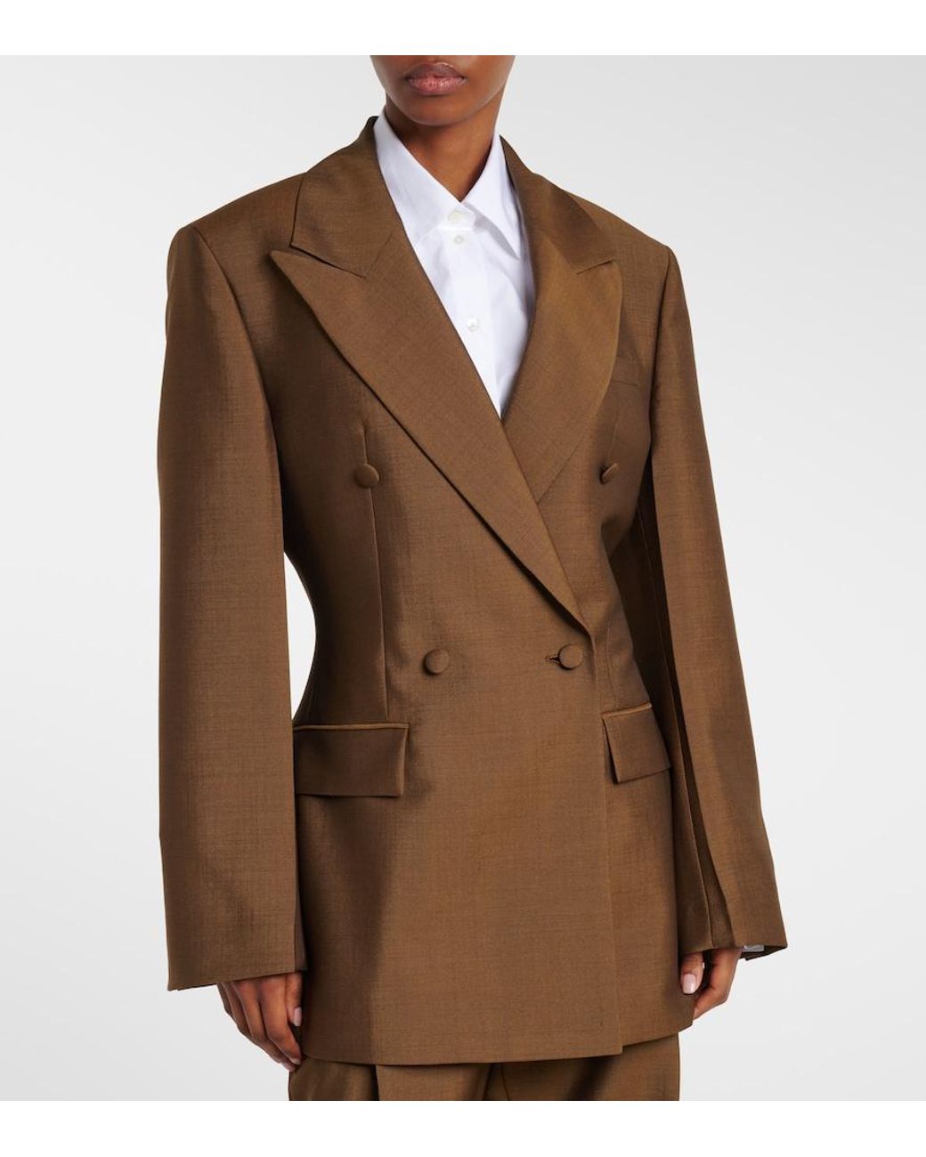 Rohe Brown Virgin Wool And Mohair Blazer
