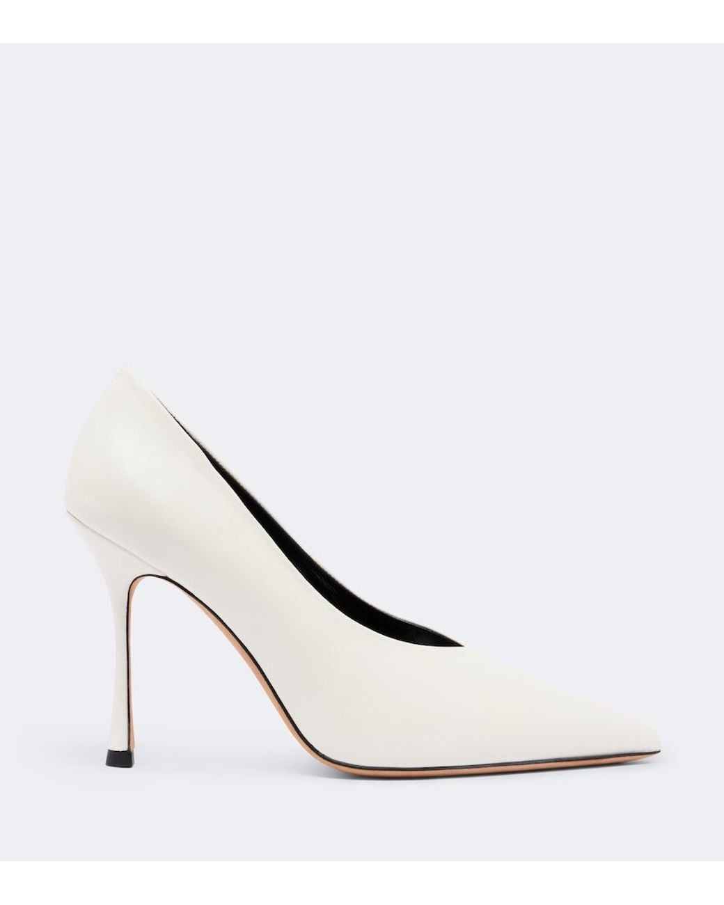 Jude White Kiss Leather Pumps