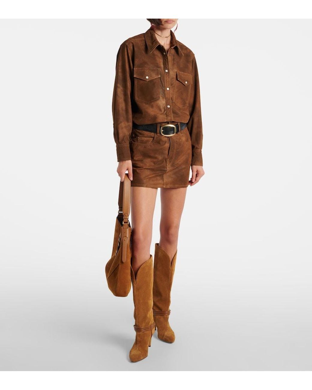 Isabel Marant Brown Kimmy Miniskirt