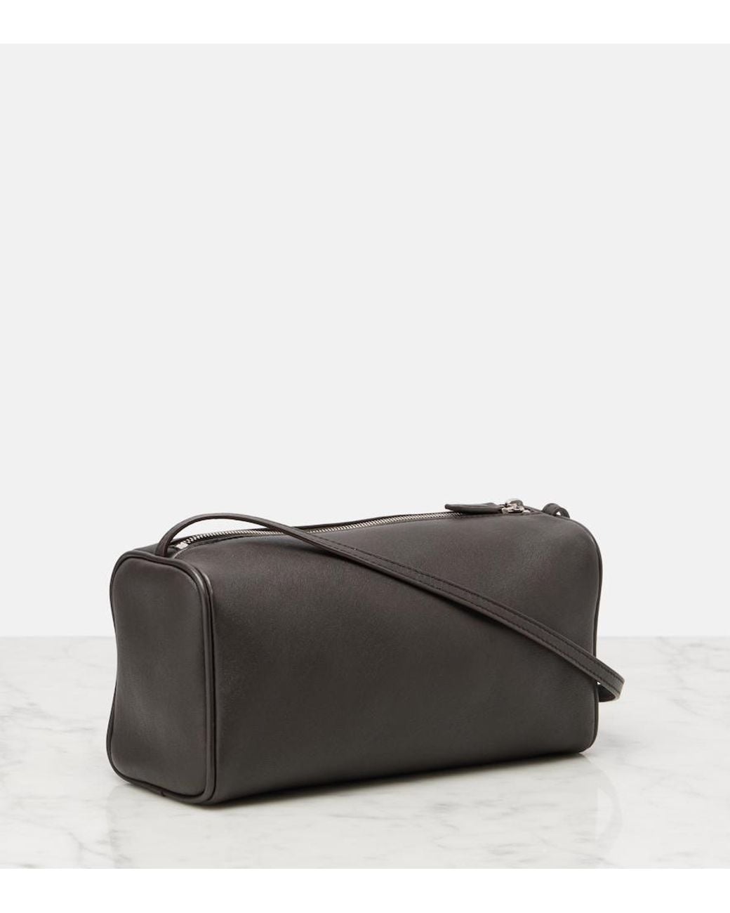 The Row Black Schultertasche '90S Aus Leder