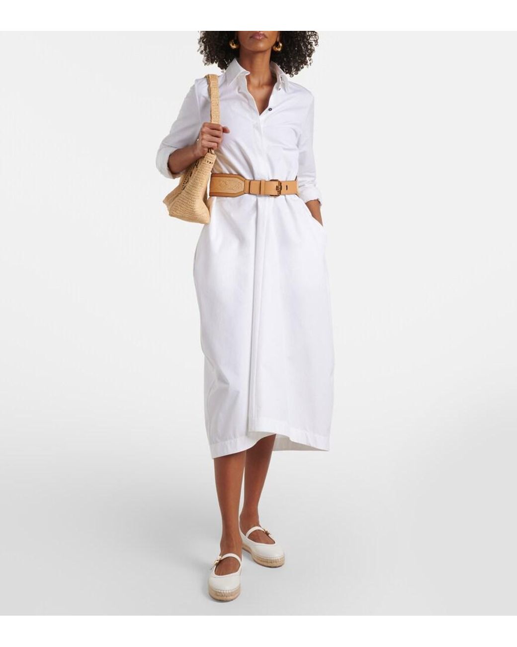 Gianvito Rossi White Espadrilles Elda Aus Leder