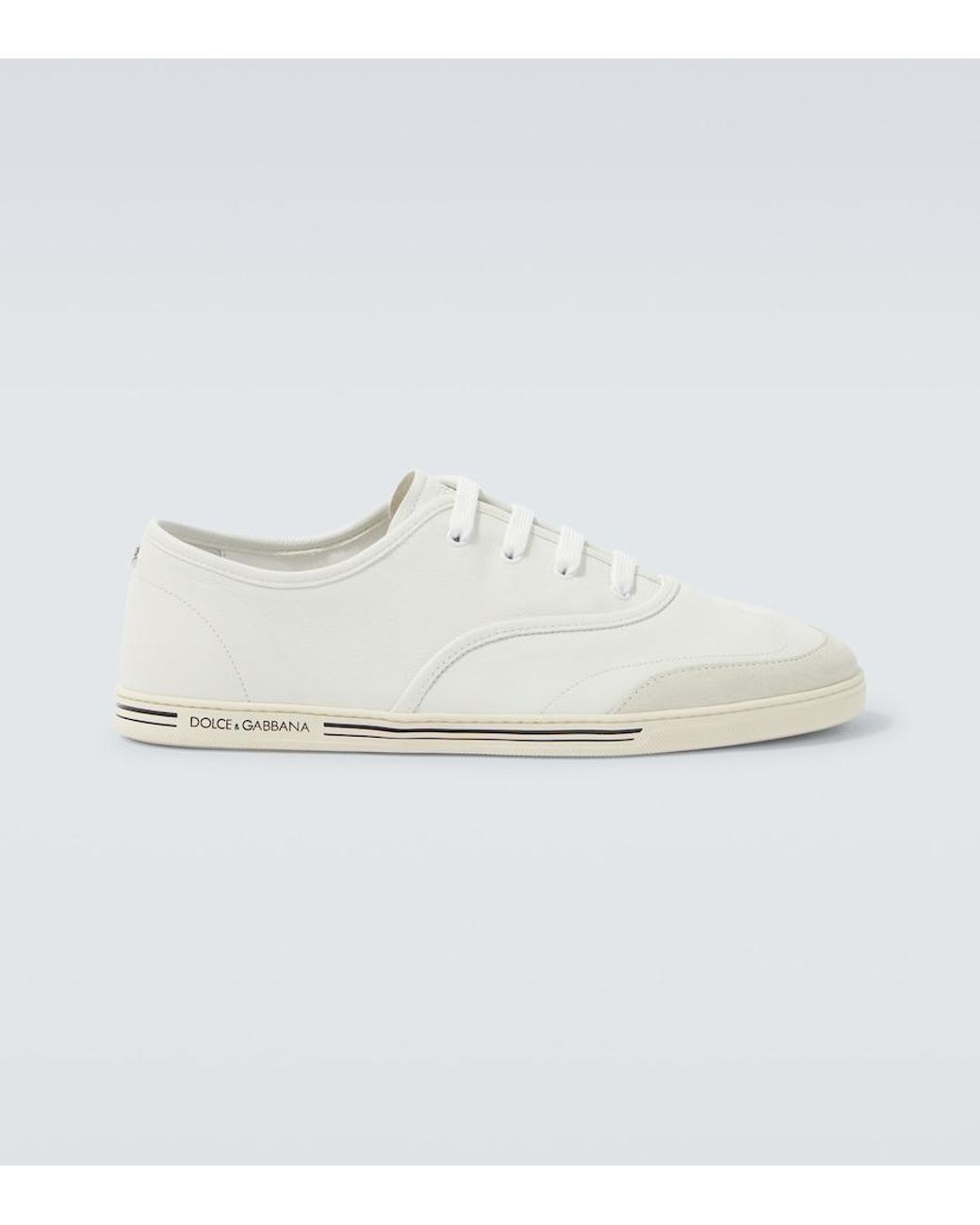 Dolce & Gabbana White Dolce & Gabbana Dolce & Gabbana Leather Sneakers for men