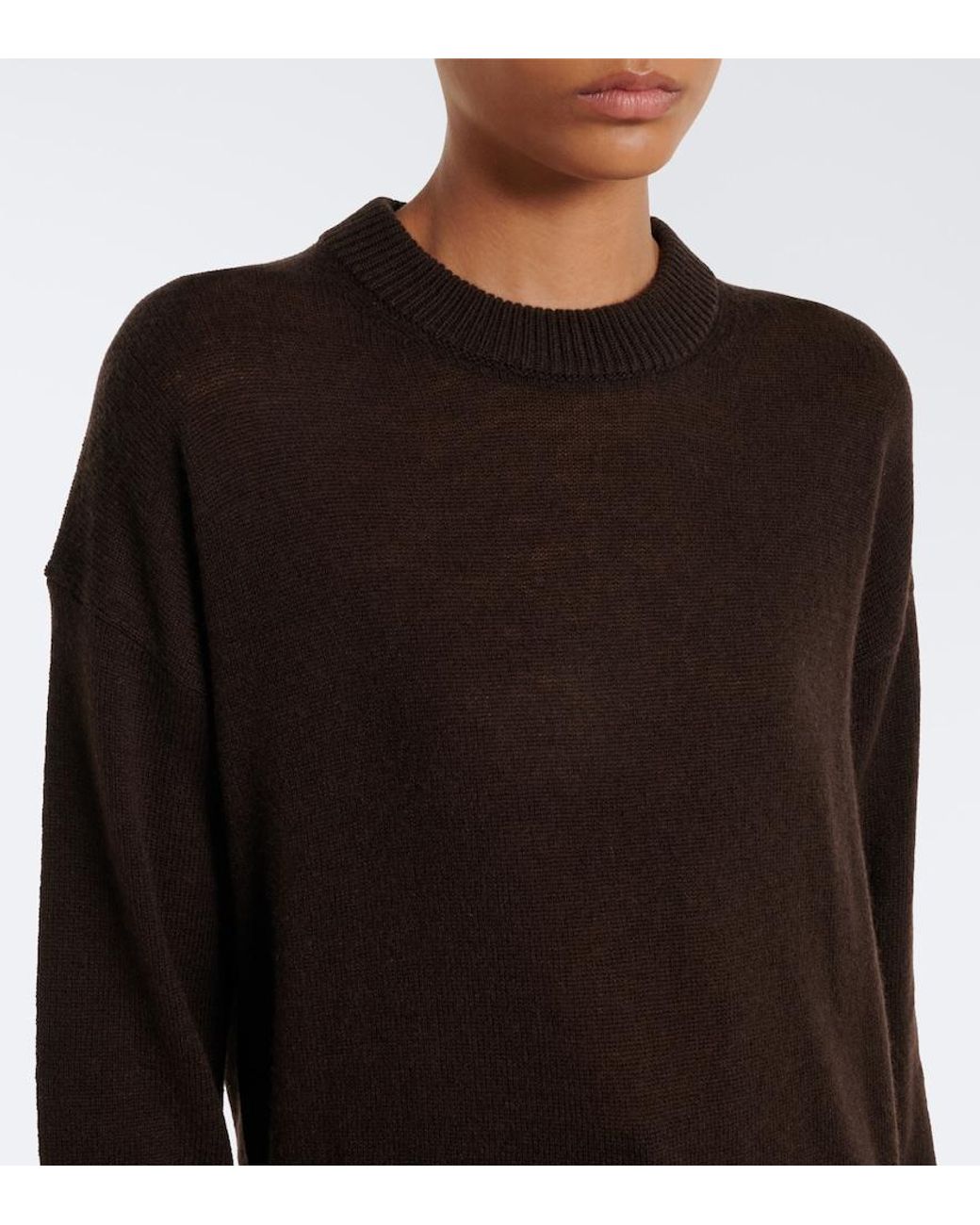 Jardin Des Orangers Black Virgin Wool And Cashmere Sweater