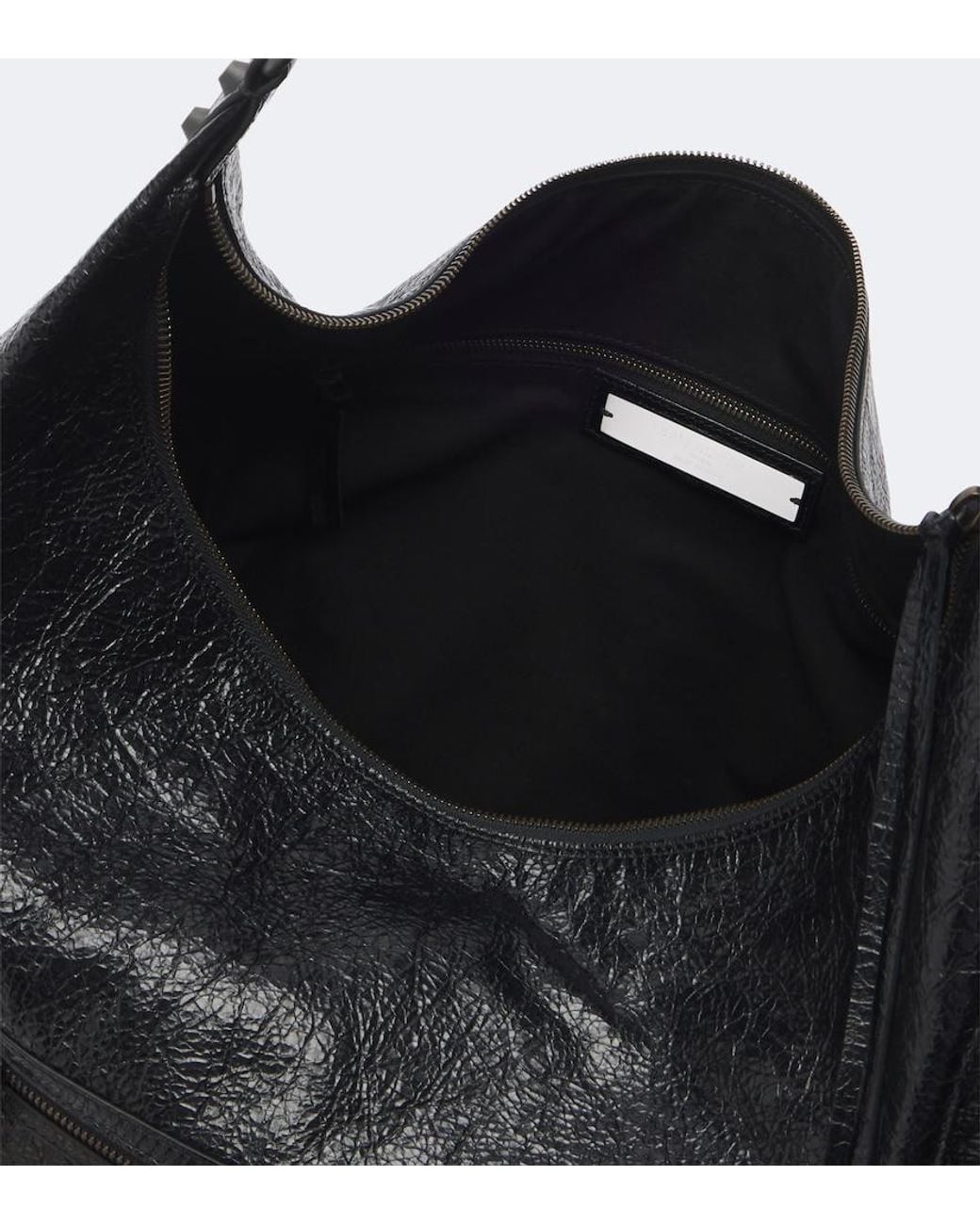 Balenciaga Black Le City Large Leather Shoulder Bag