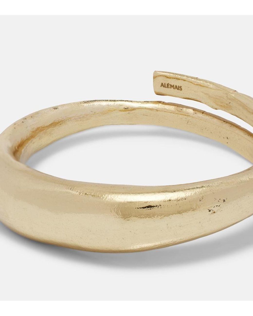 ALÉMAIS White Le Jardin Flat Bangle