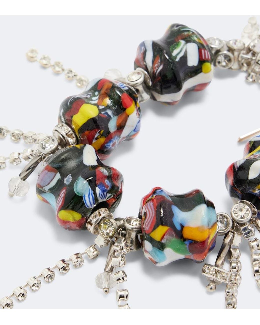 Dries Van Noten White Beaded Embellished Bracelet