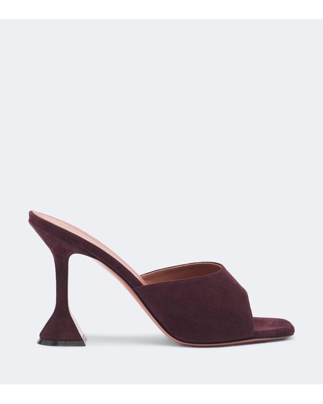 AMINA MUADDI Red Lupita Suede Mules