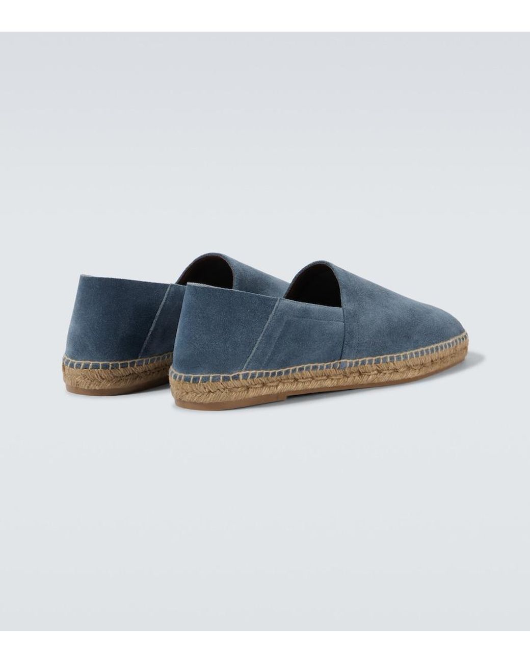 Tom Ford Blue Barnes Suede Espadrilles for men