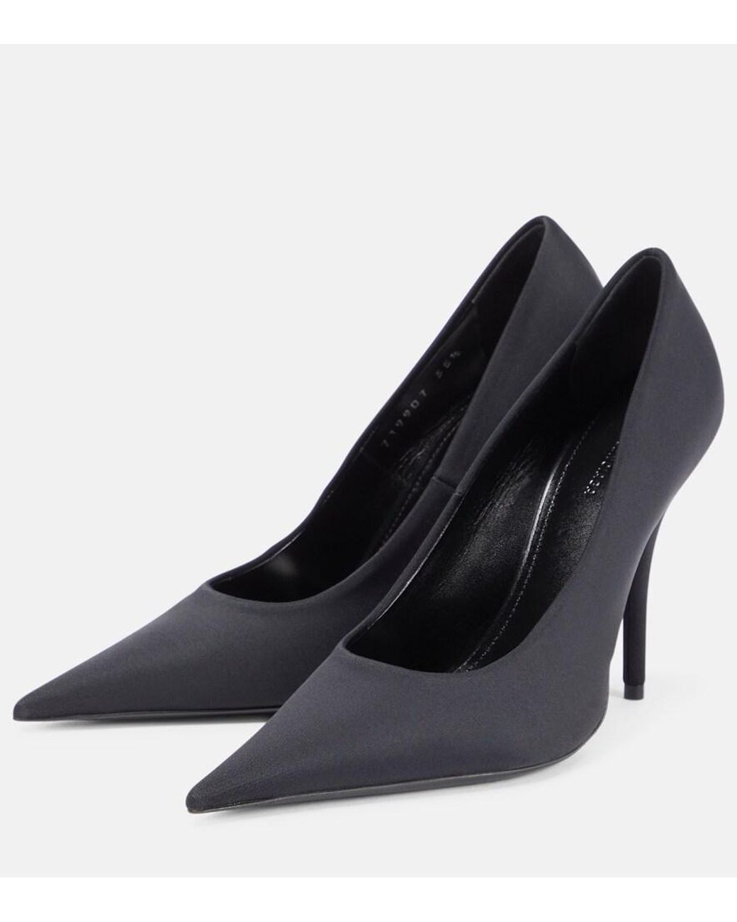 Balenciaga Black Knife Jersey Pumps