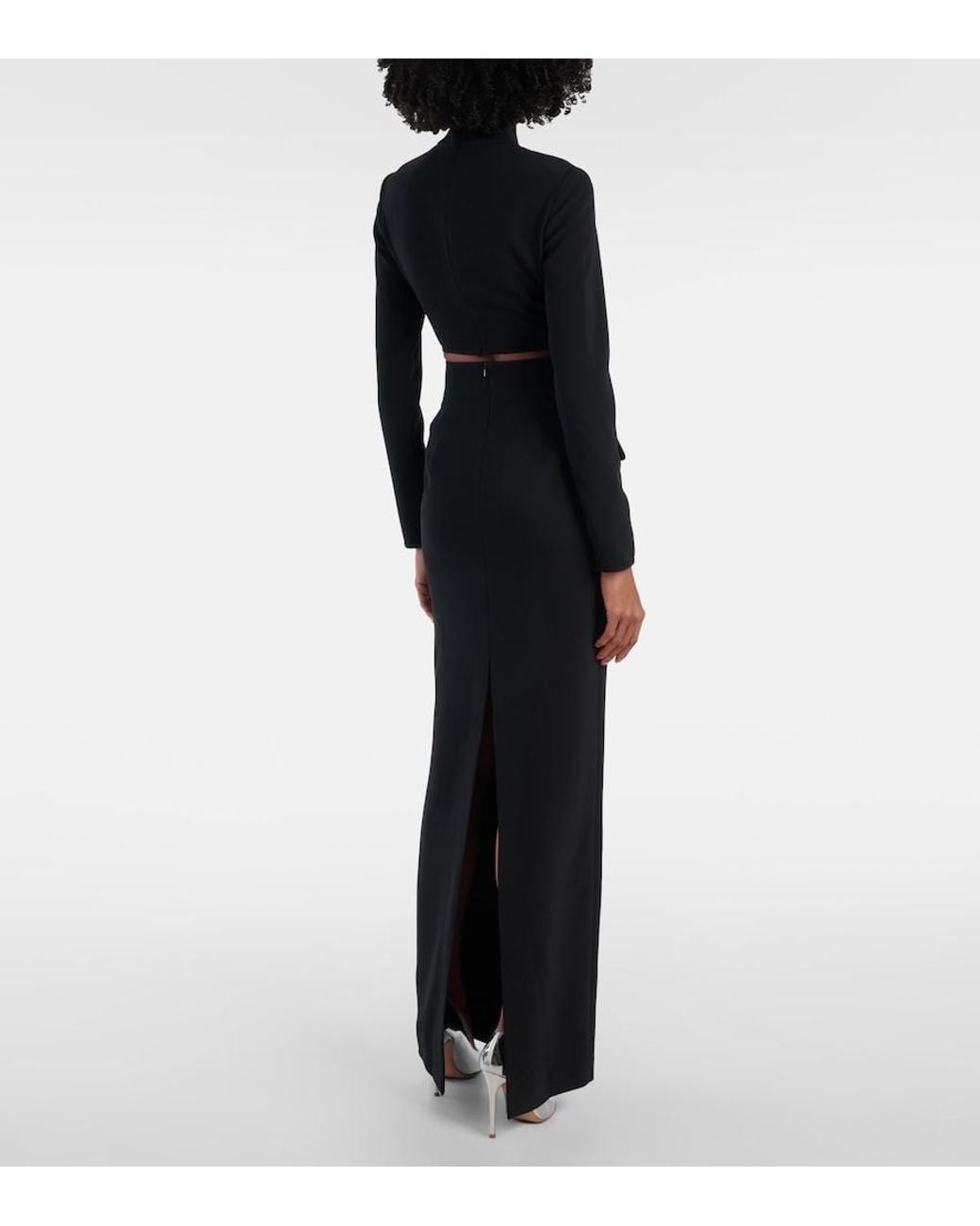 Costarellos Black Cropped Top
