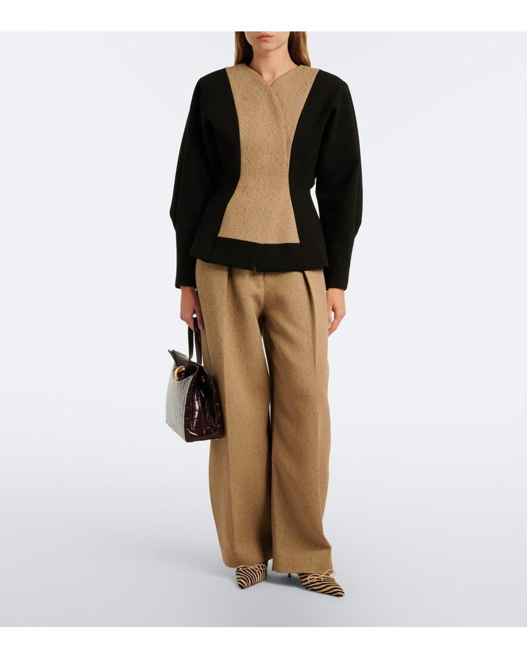 Jacquemus Purple Valerie Medium Leather Top-Handle Bag