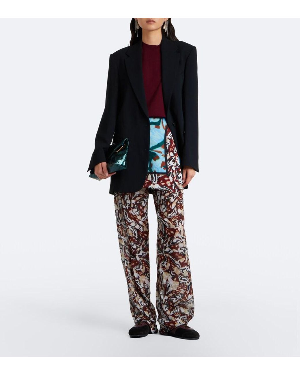 Dries Van Noten Black Suede And Leather Sneakers