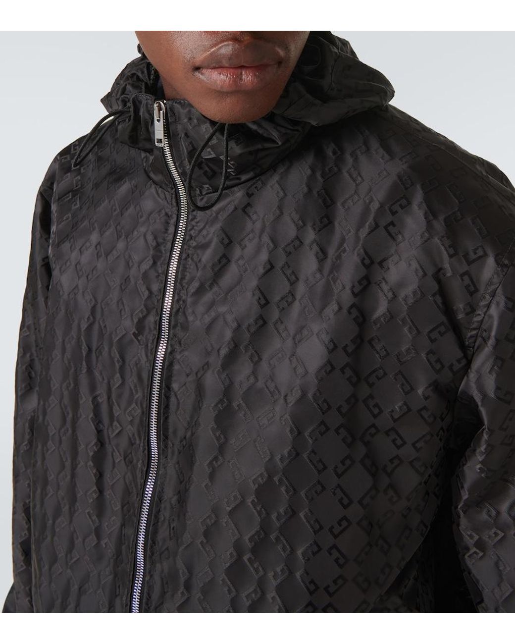 Chaqueta Con Capucha Monogram 72 Givenchy de hombre de color Black
