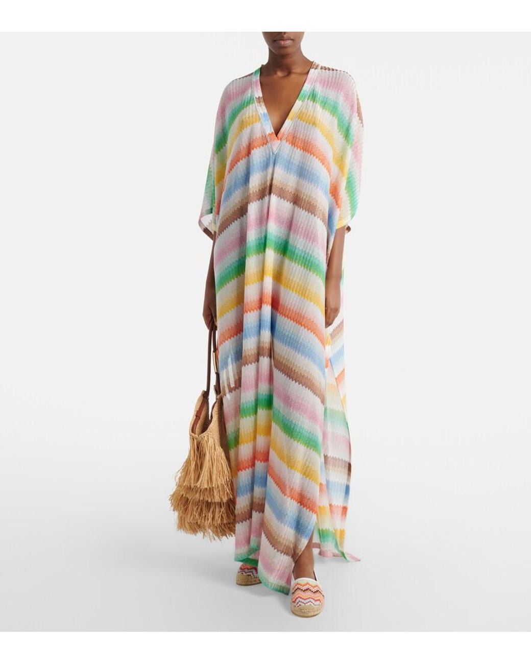 Missoni Pink Elle Zigzag Lame Espadrilles
