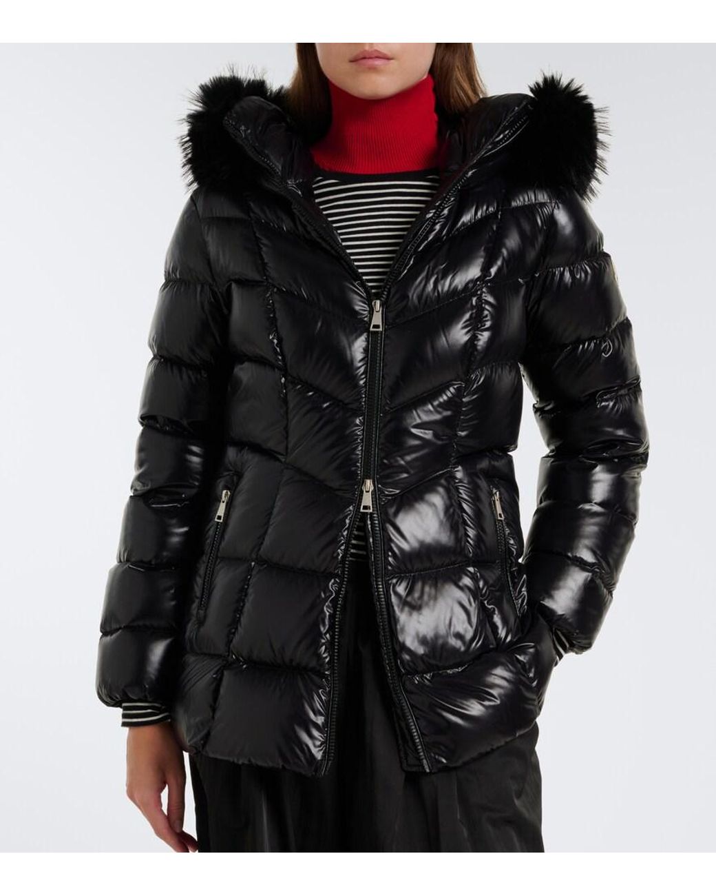 Moncler Black Fulmar Hooded Down Jacket