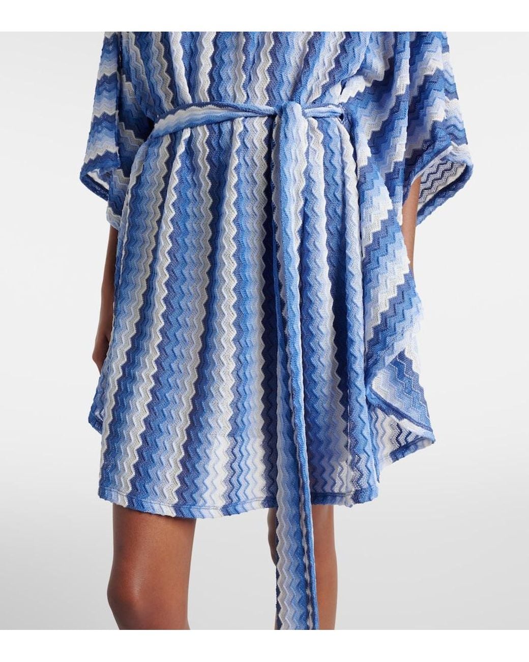 Melissa Odabash Blue Petra Kaftan