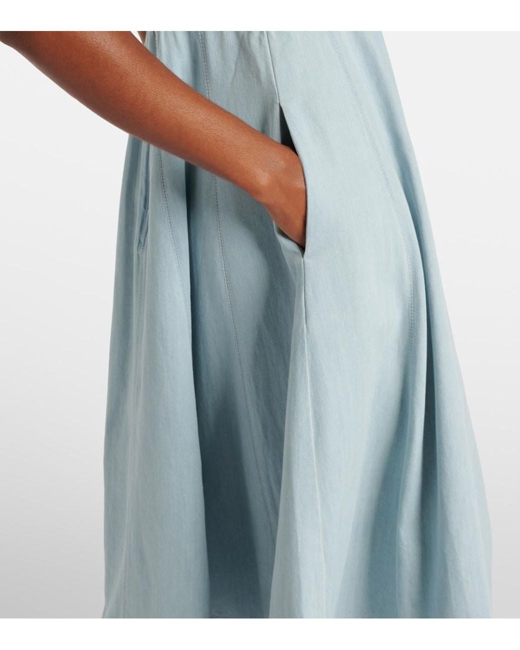 Zimmermann Blue Acacia Denim Midi Dress