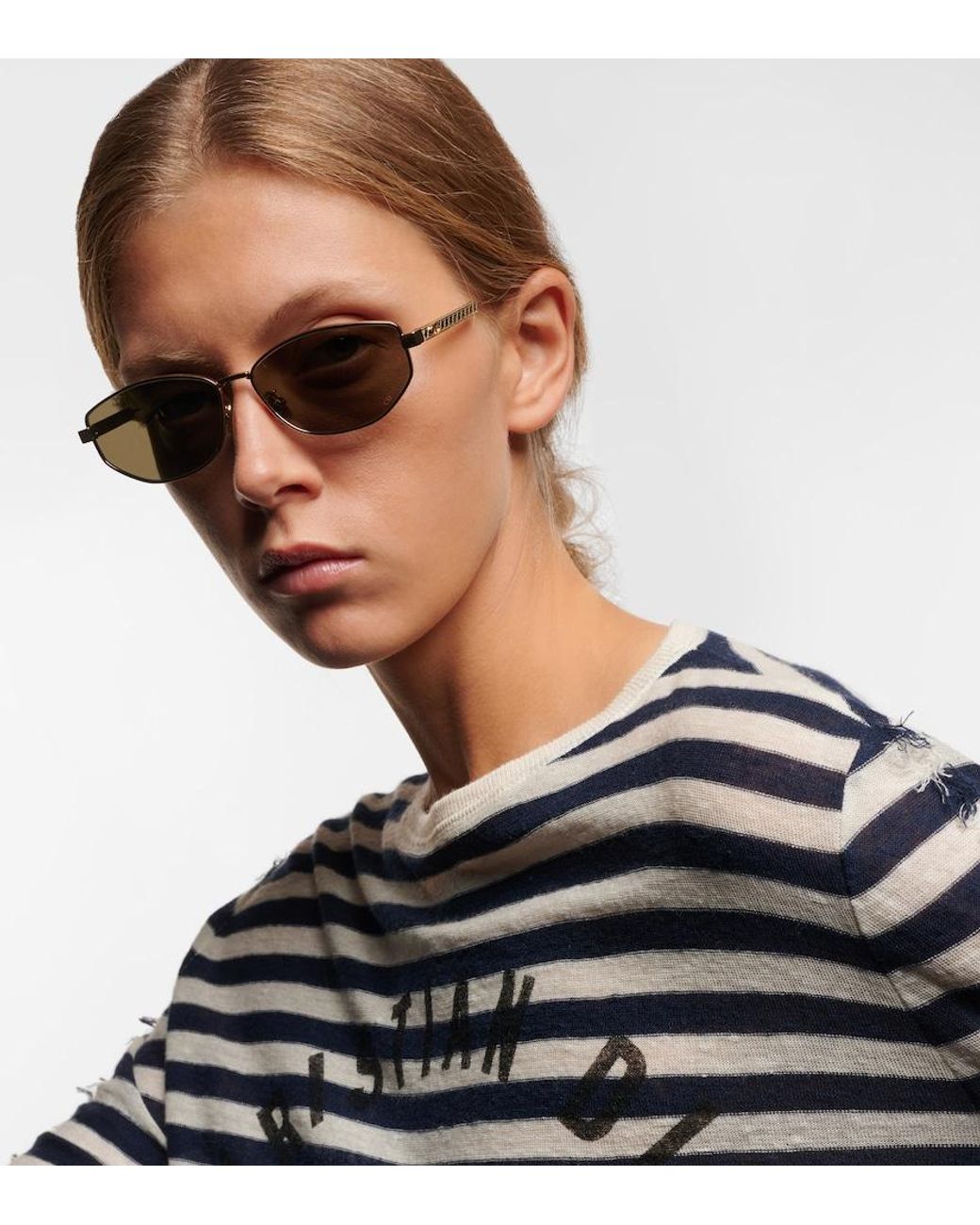 Dior Metallic Diorcannage B1U Oval Sunglasses