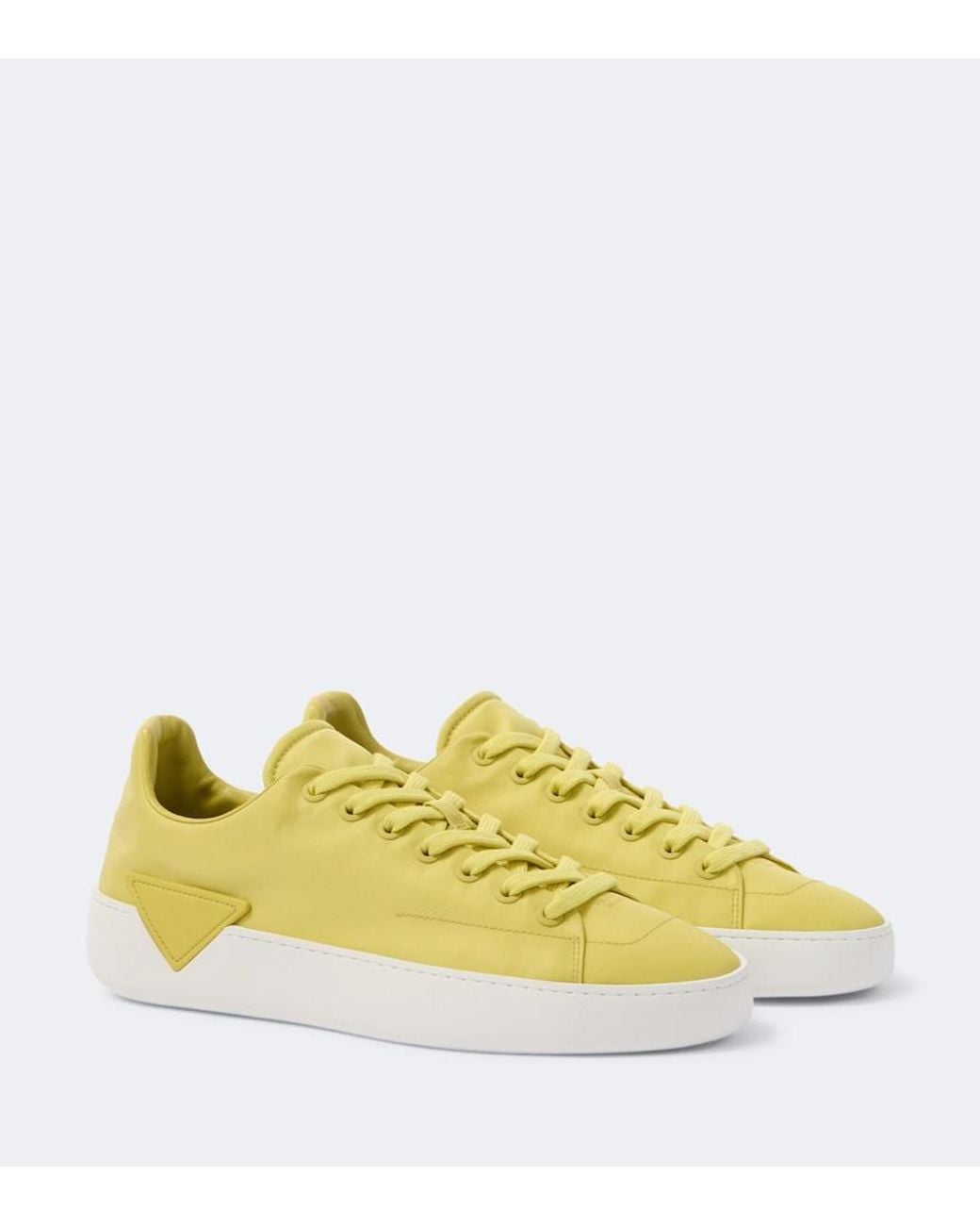 Prada Yellow Court Re-Nylon Sneakers for men