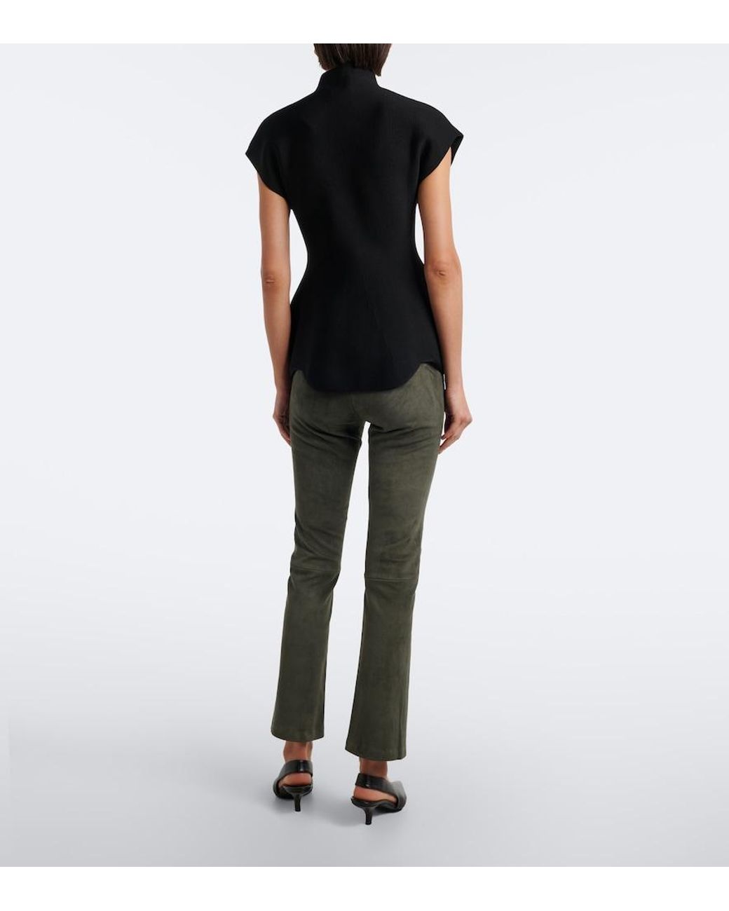 Stouls Gray Jp Twenty Leather Leggings