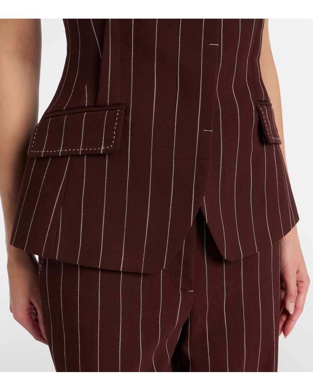 Top Edie A Rayas Jonathan Simkhai de color Brown