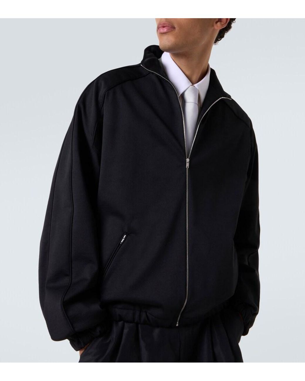 Jil Sander Black Cotton-Blend Sweatshirt for men