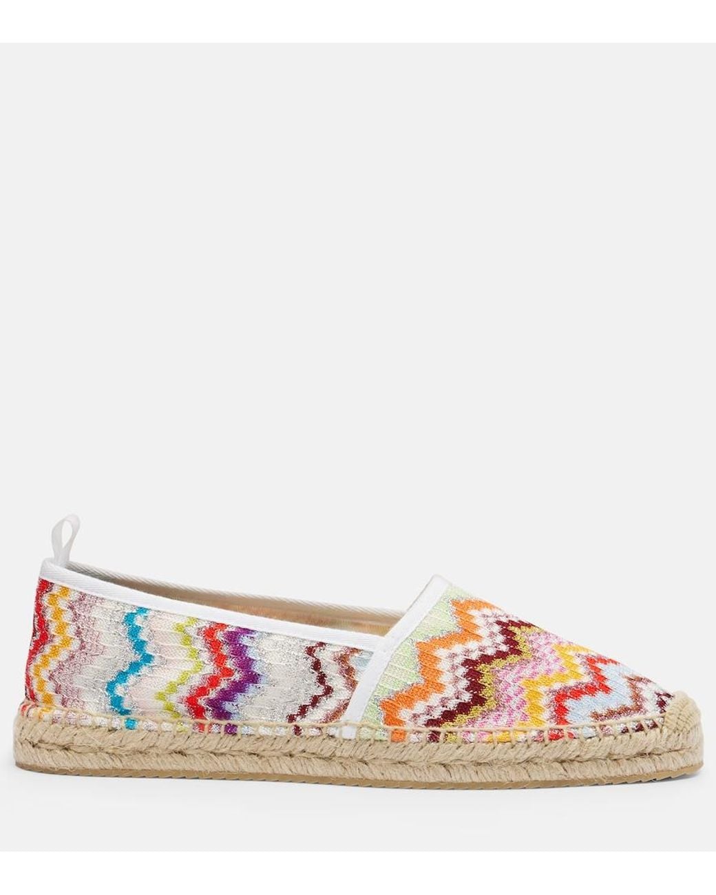 Missoni Pink Elle Zigzag Lame Espadrilles