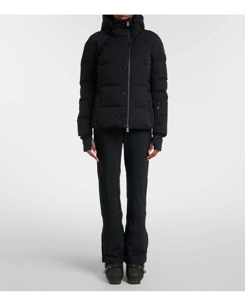 Moncler Black Guyane Hooded Down Ski Jacket