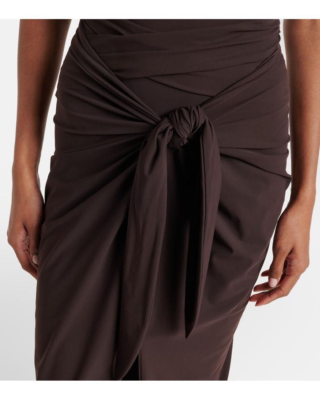 Karla Colletto Brown Basics Beach Cover-Up