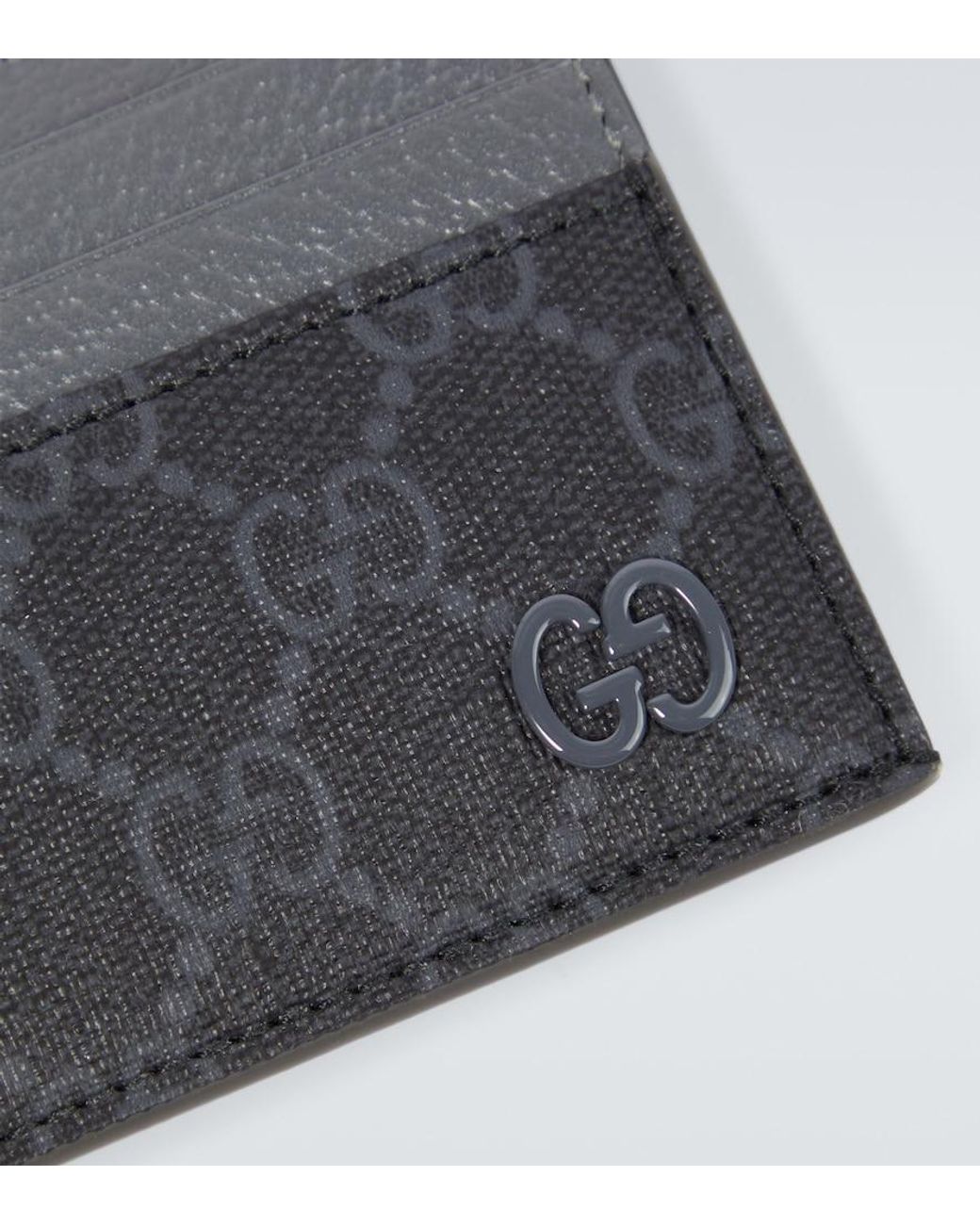 Gucci Blue 'Gg' Card-Holder With Gg Detail for men