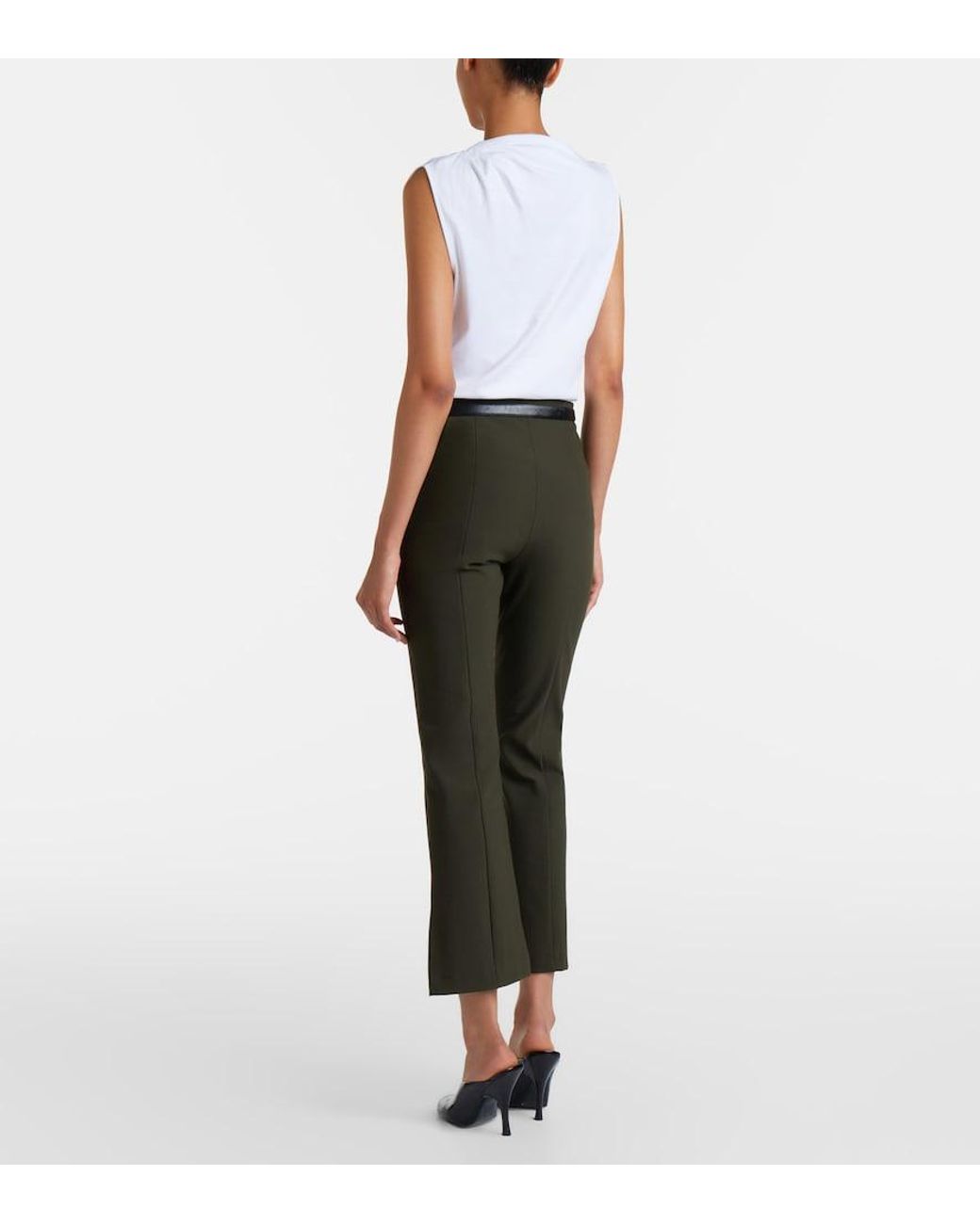 Vince Black Cropped Flared Pants