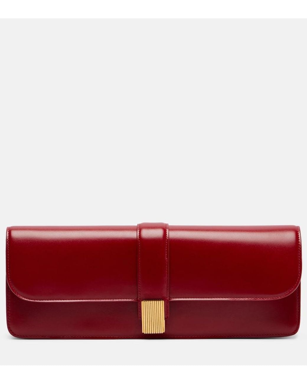 Khaite Red Blake Leather Clutch