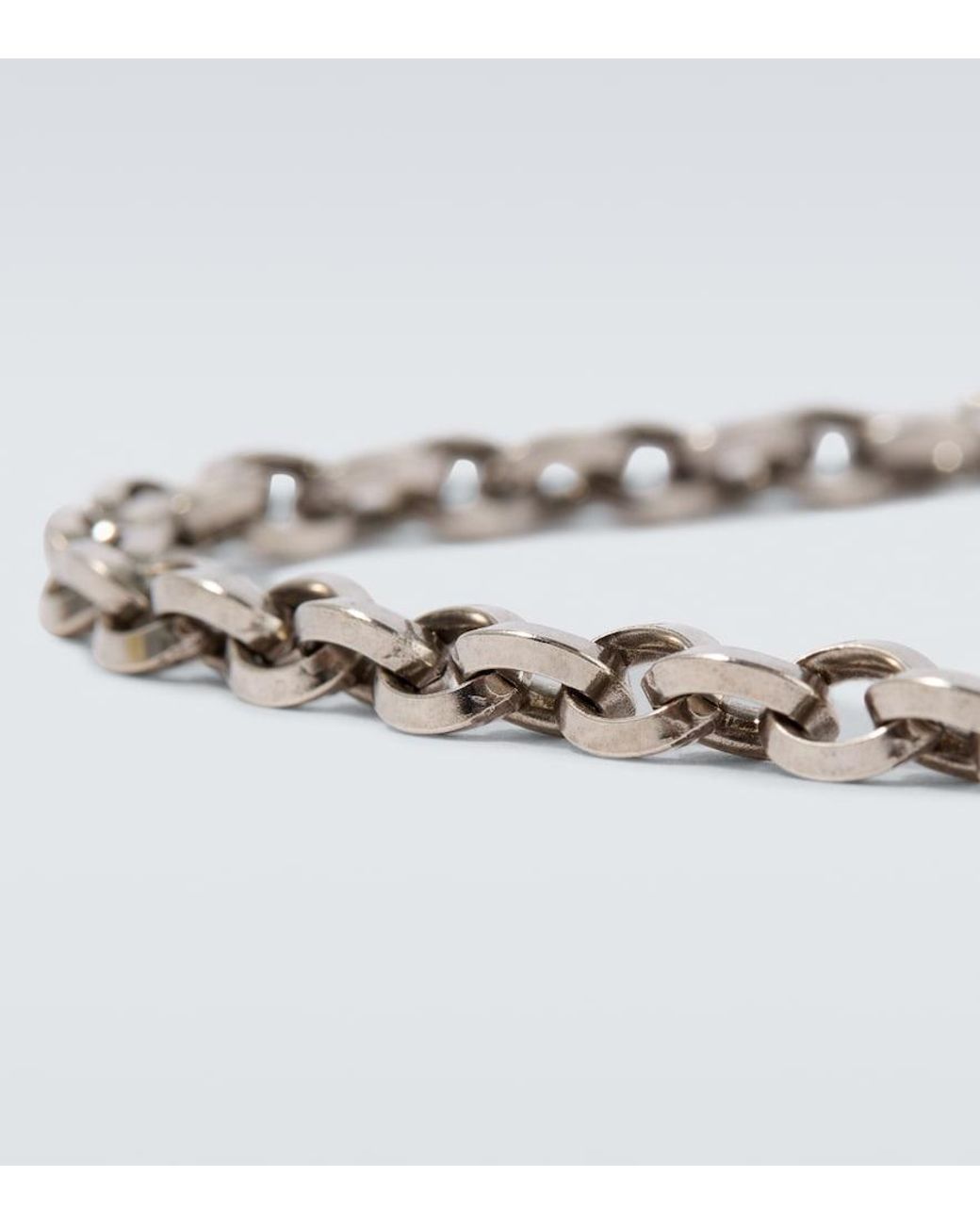 Bracelet A Logo Saint Laurent pour homme en coloris Metallic