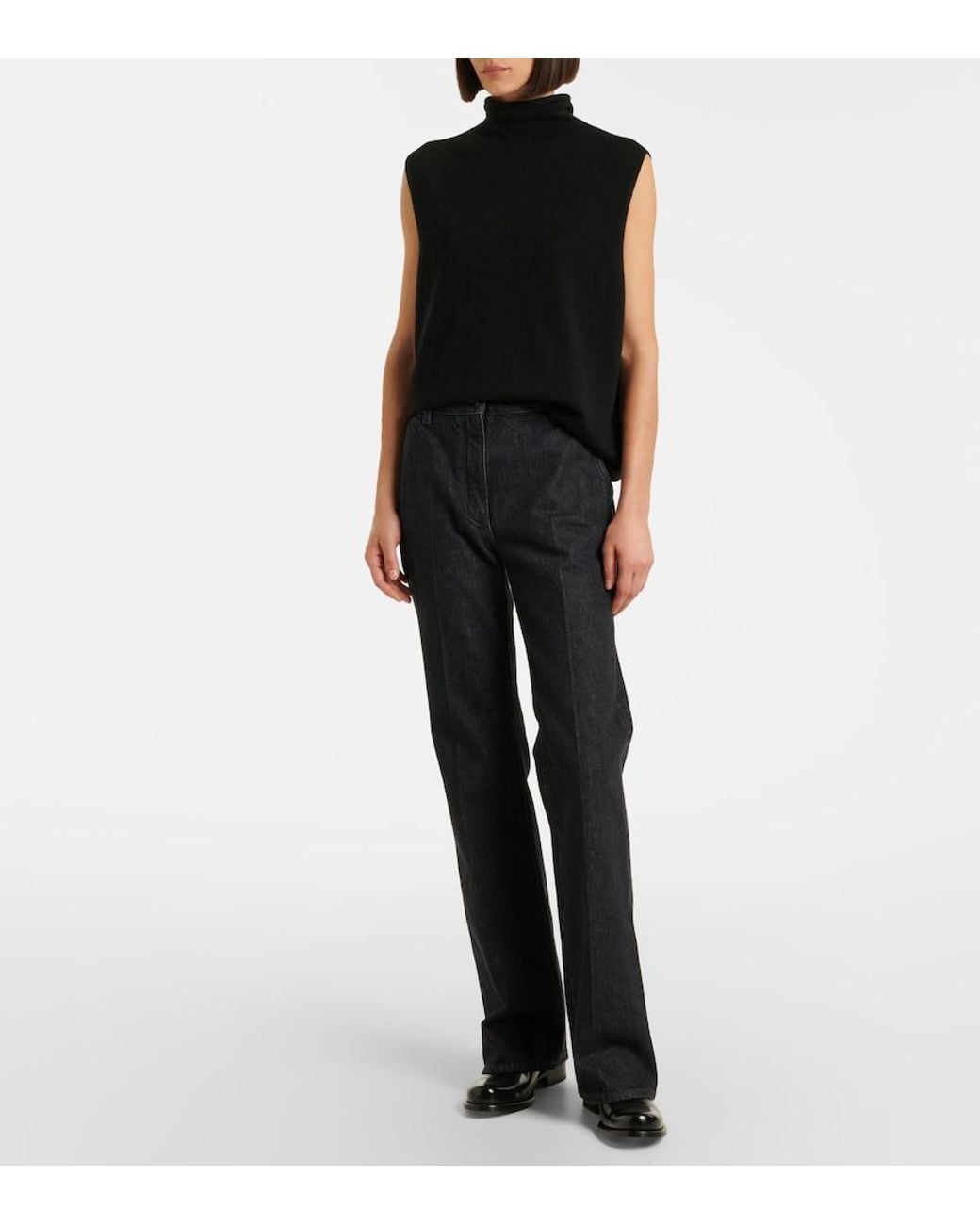 The Row Blue Vita Straight Jeans