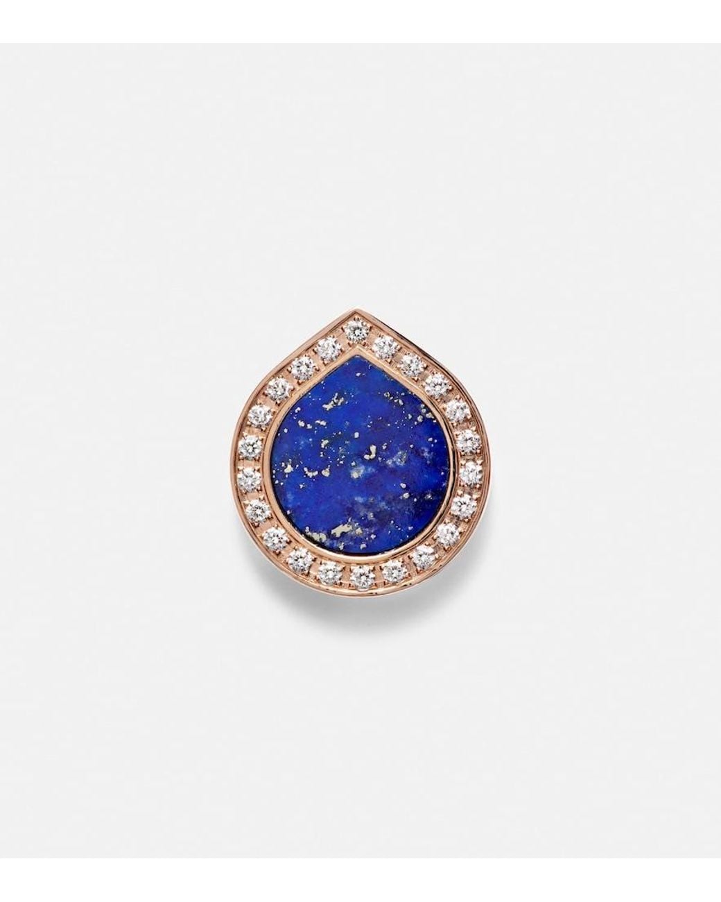 Repossi Blue Antifer 18Kt Stud Earrings With Lapis Lazuli And Diamonds