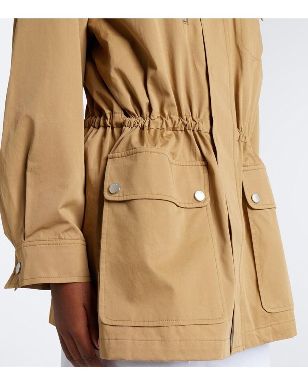 FRAME Natural Corduroy-Trimmed Cotton Twill Jacket