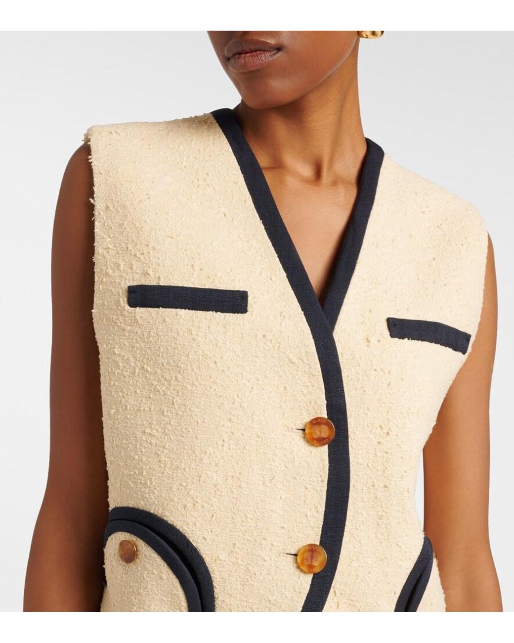 Blazé Milano Black Gliss Cotton-Blend Vest