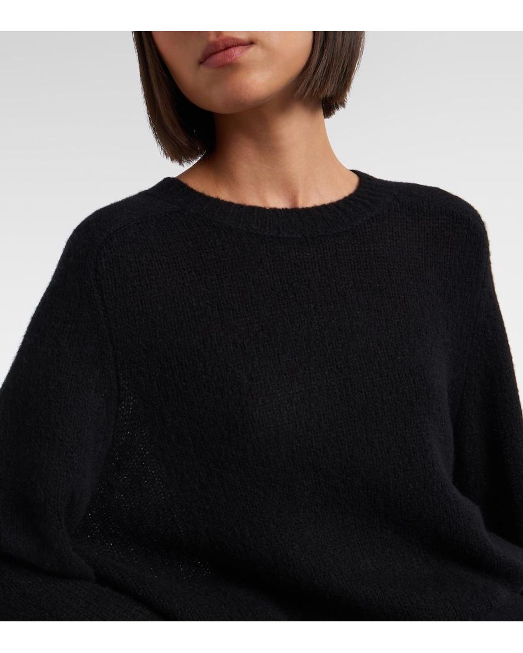 Lisa Yang Black Solene Cashmere And Silk Sweater