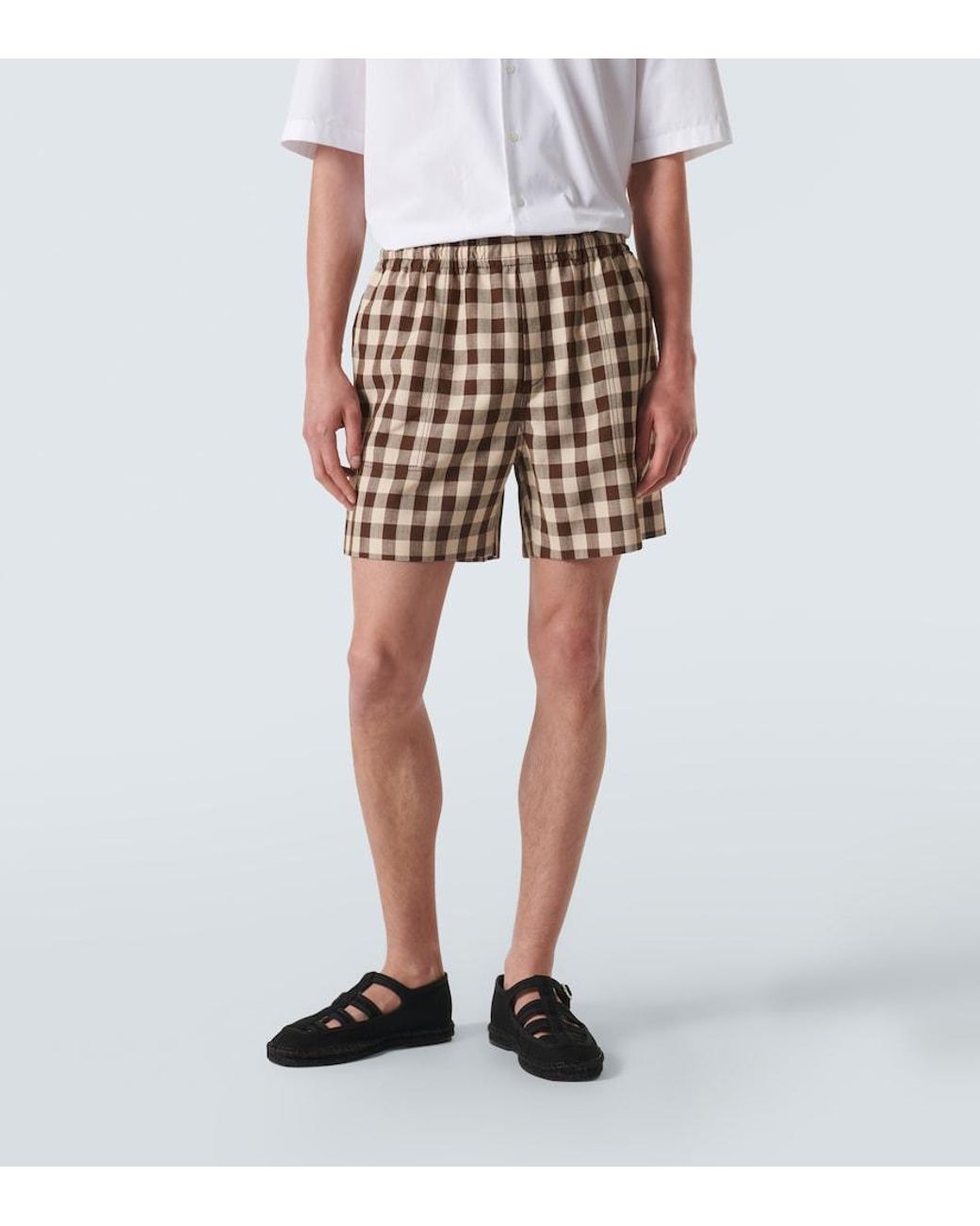 Bode Shorts Gilbert in White für Herren