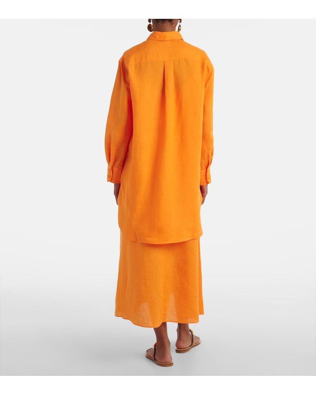 Eres Yellow Mignonette Linen Shirt