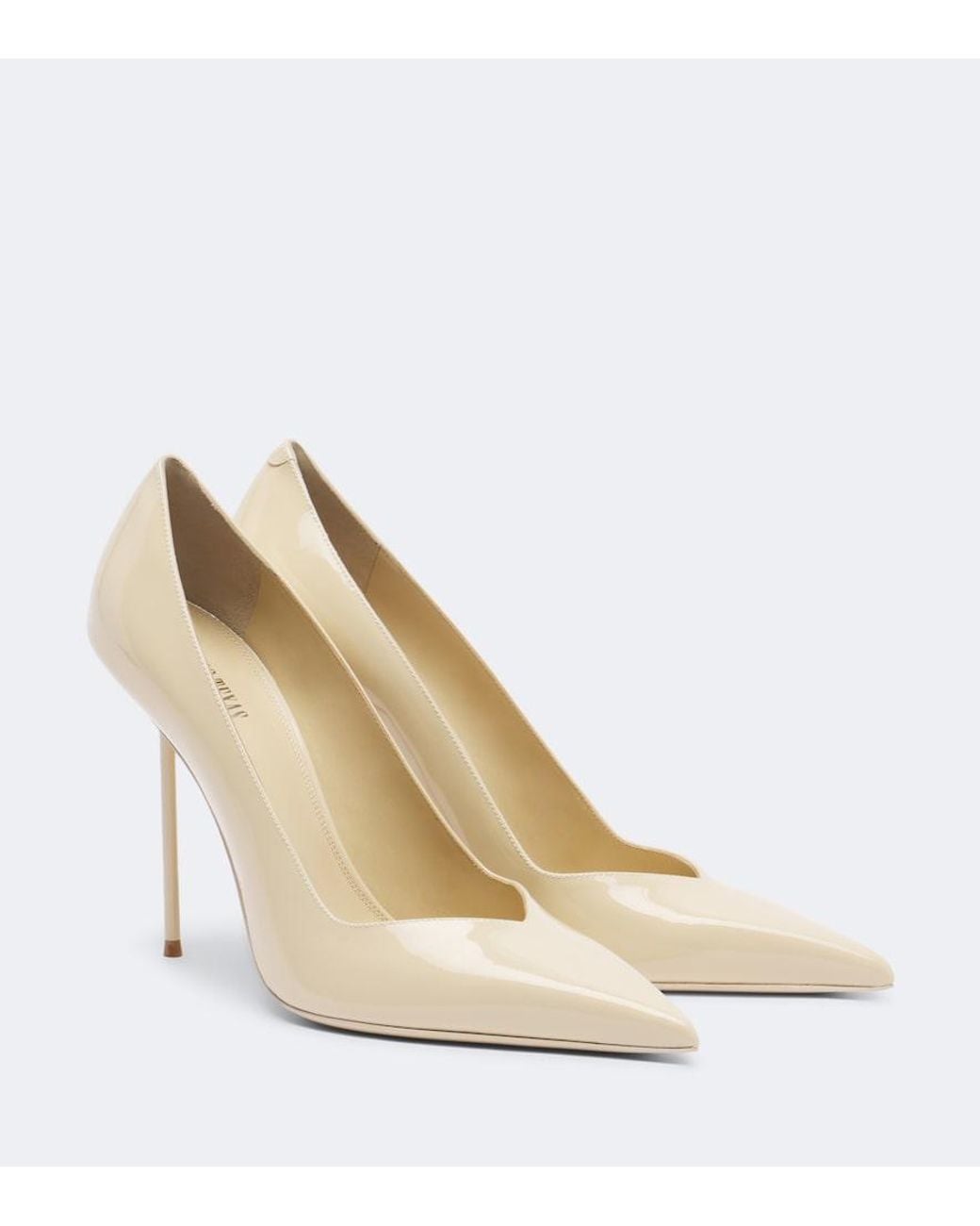 Paris Texas Natural Lidia Patent Leather Pumps