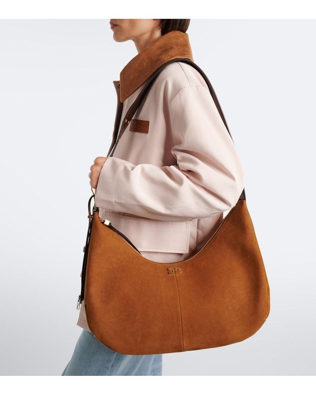 Borsa A Spalla Medium di Ganni in Brown